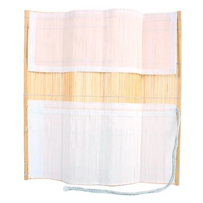 Étui pinceau en bambou enroulable