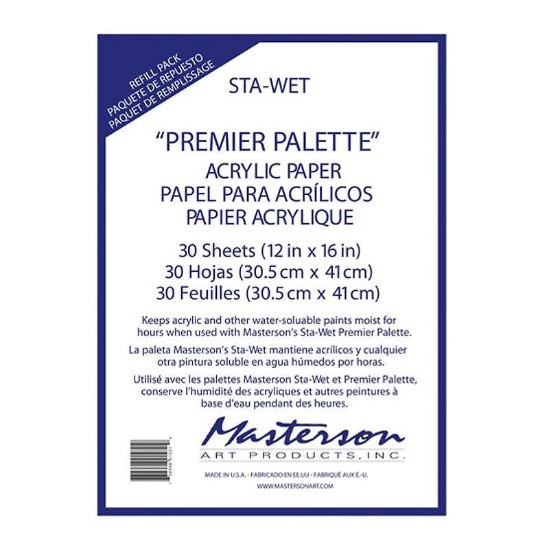Recharge papier pour palette premier – 12x16po