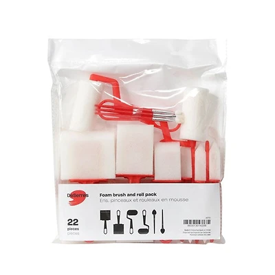 Foam brush/roll set of 22