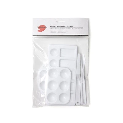 Ens. palettes et couteaux