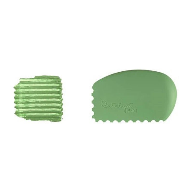 Galet sculpteur silicone - vert #3