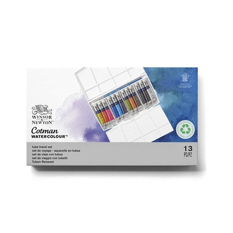 Ens. 12 tubes aquarelle cotman - 8ml