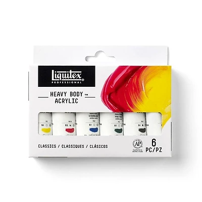 Ens. 6 acrylique hb classique - 22ml