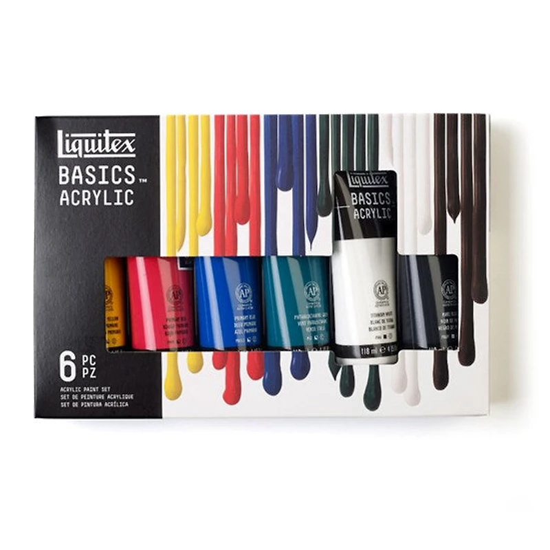Ens. 6 acrylique basics - 118ml