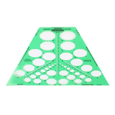 Gabarit ellipses isométriques métriques