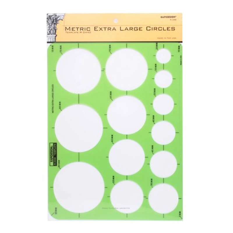 Gabarit très grands cercles métriques