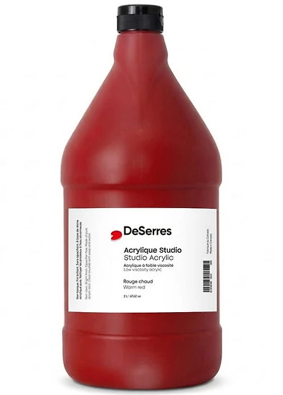 Acrylique - fv - 2 l - rouge chaud
