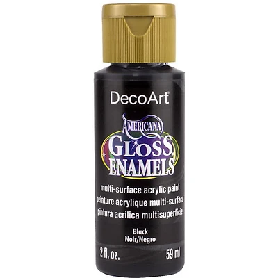 Acrylique americana email brillant noir - 60ml