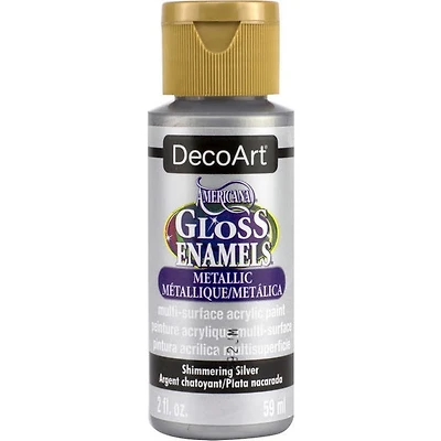 Acrylique americana email brillant argent chatoyant - 60ml