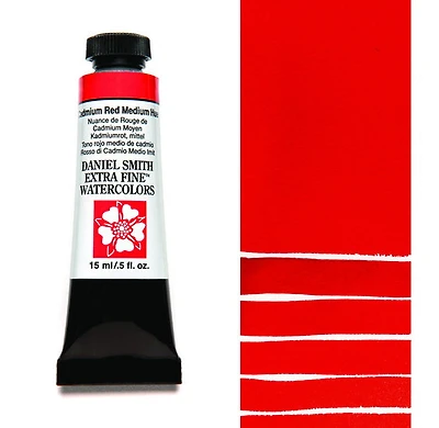 Aquarelle tube nuance de rouge de cadmium moyen  s3 - 15ml