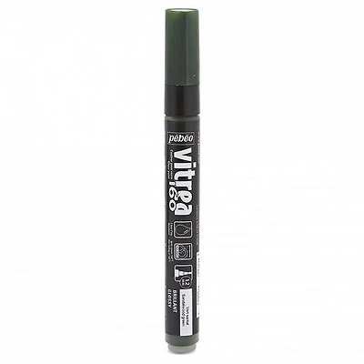 Marqueur verre - vitrea 160 - vert brillant santal