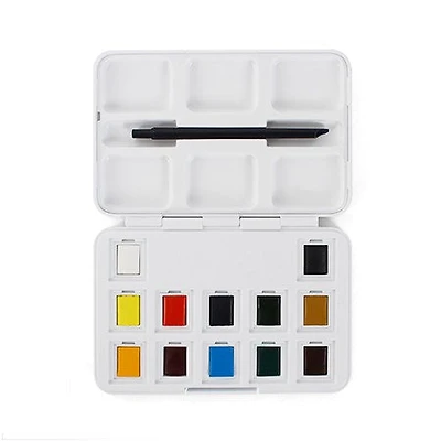 Ens. 12 godets aquarelle van gogh - format de poche