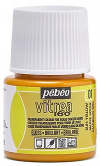 Glass paint - vitrea 160 - 45ml - sun yellow