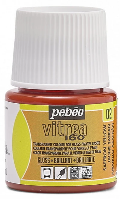 Glass paint - vitrea 160 - 45ml - saffron yellow