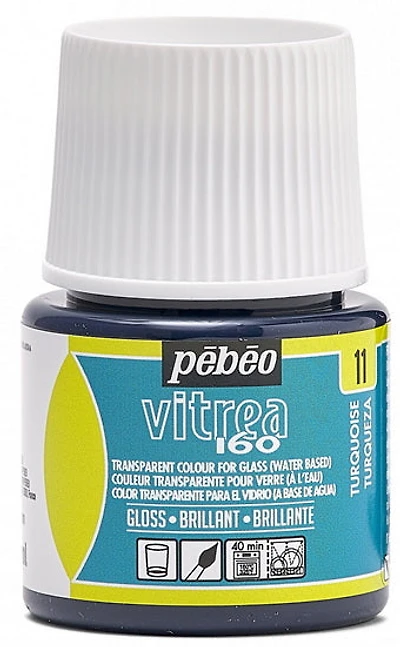 Glass paint - vitrea 160 - 45ml - turquoise