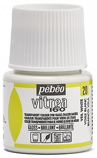 Glass paint - vitrea 160 - 45ml - white veil