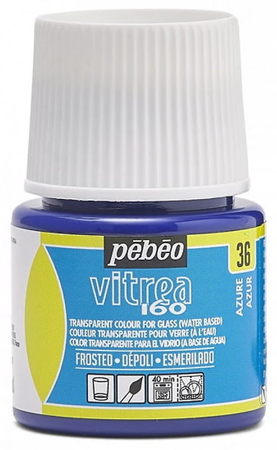 Peinture verre - vitrea 160 - 45ml - bleu azur
