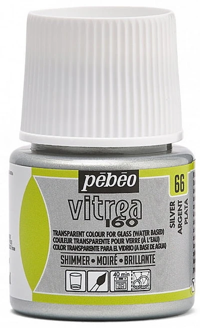 Glass paint - vitrea 160 - 45ml - silver