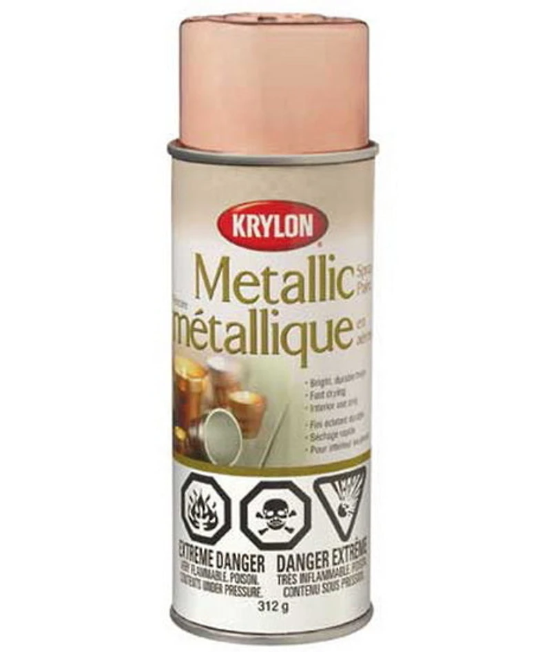 Peinture aérosol laiton métallique
