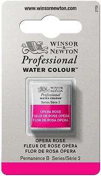 Aquarelle demi-godet - rose opéra - s2