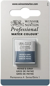 Aquarelle demi-godet - gris de payne - s1