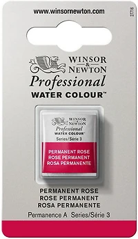 Watercolour half pan - permanent rose - s3