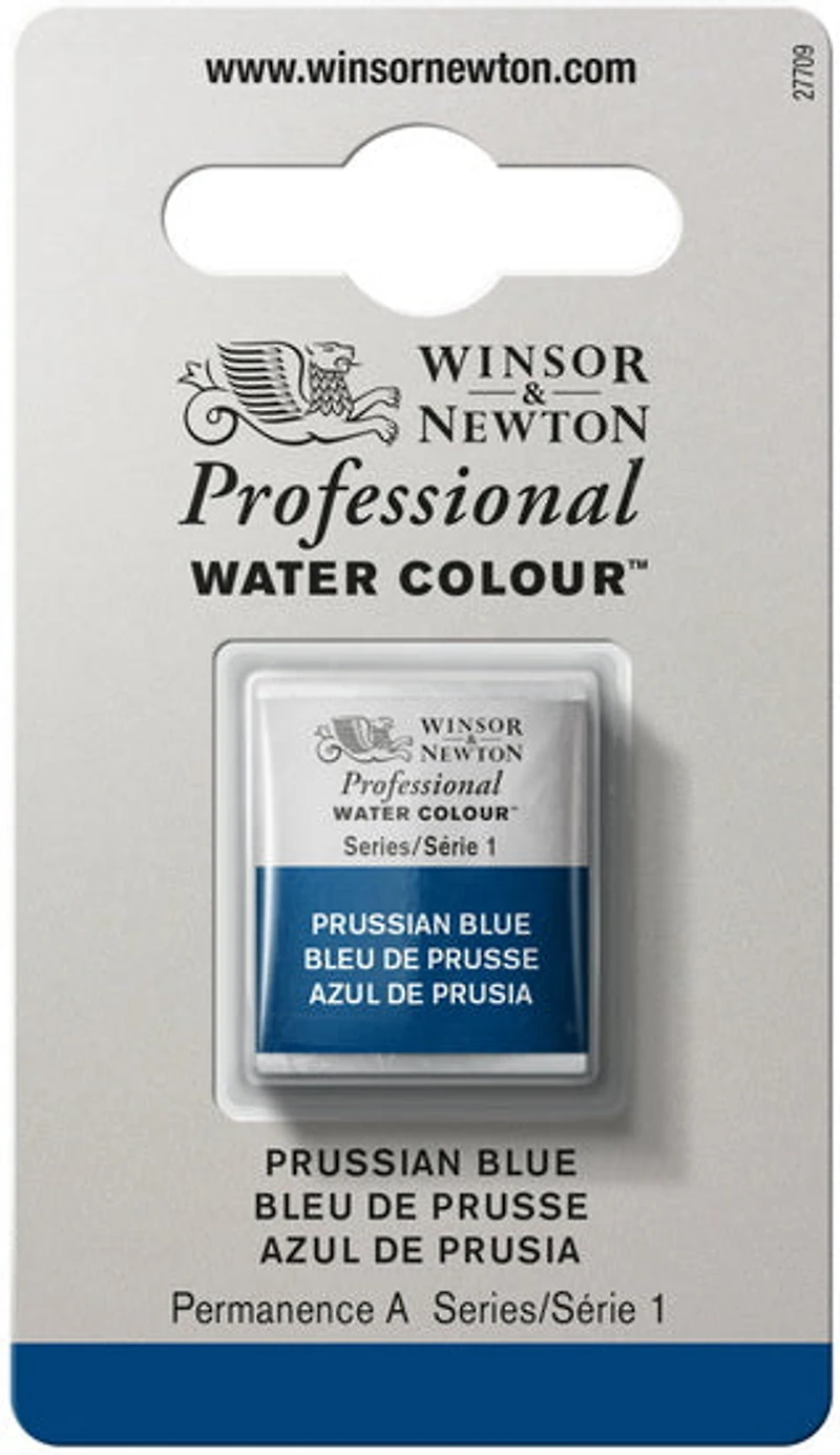 Watercolour half pan - prussian blue - s1