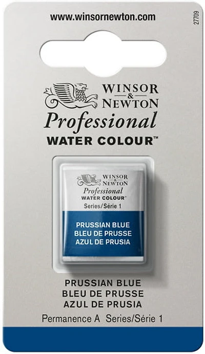 Watercolour half pan - prussian blue - s1