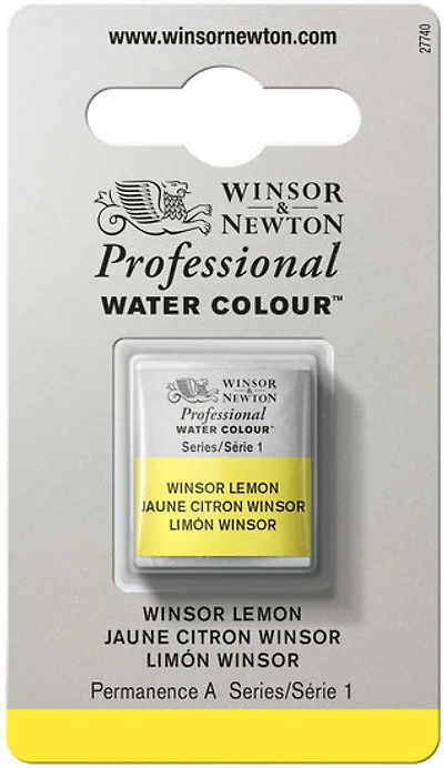 Watercolour half pan - winsor lemon - s1
