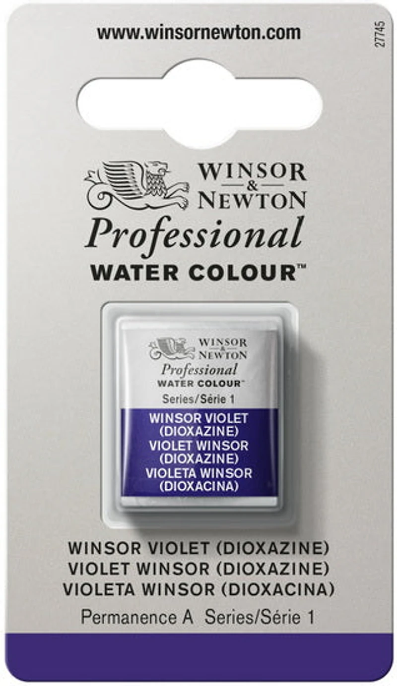 Aquarelle demi-godet - violet winsor dioxazine - s1