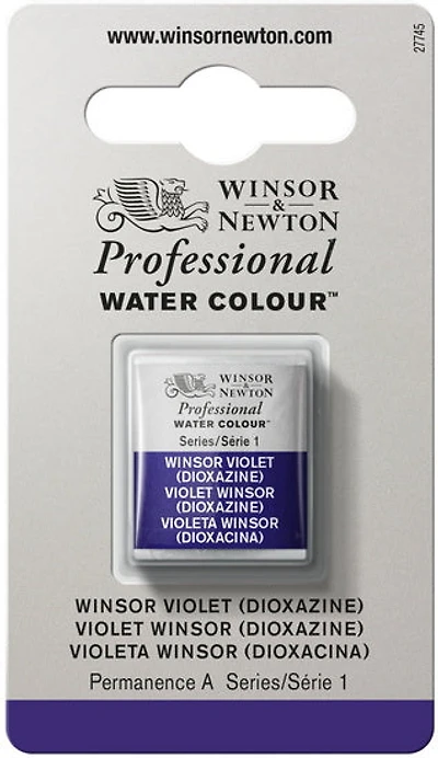 Aquarelle demi-godet - violet winsor dioxazine - s1