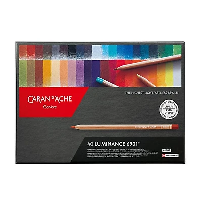 Set of 40 Colored Pencils Luminance 6901