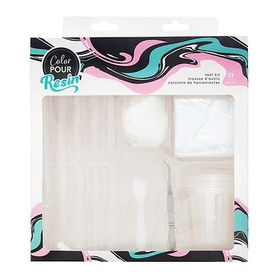 Ens. 31 outils pour résine