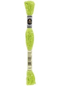 Fil à broder - étoile- vert perroquet clair