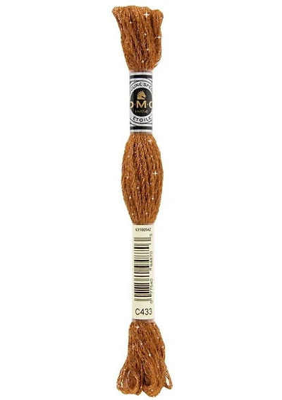 Fil à broder - étoile- brun moyen