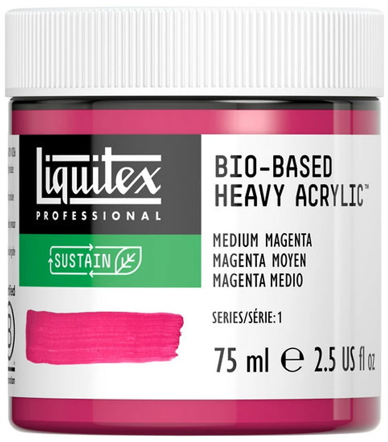 Bio hb acrylic - 2.5oz - medium magenta - s1