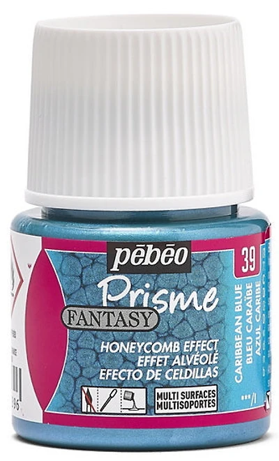 Peinture à effet - fantasy prisme - 45ml - bleu caraibe
