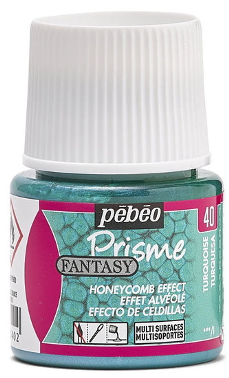 Peinture à effet alvéolé fantasy prisme - turquoise milliliter - 45 milliliter