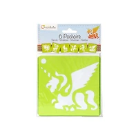 6-Pack Stencils - Unicorns
