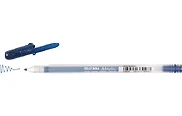 Stylo gel gelly roll 0.4mm métallique noir bleu