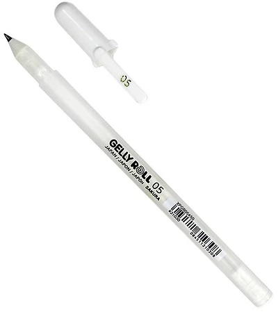 Stylo gel gelly roll 0.3mm blanc