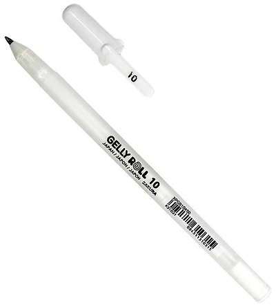 Stylo gel gelly roll 0.5mm blanc