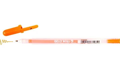 Stylo gel gelly roll moonlight 0.5mm orange fluo