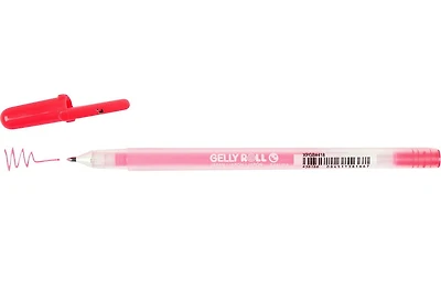 Stylo gel gelly roll moonlight 0.5mm rouge fluo