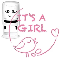 Buffer Pattern – It’s a Girl with Bird