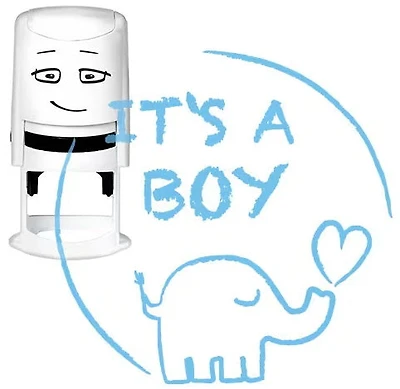 Buffer Pattern – It’s a Boy with Elephant