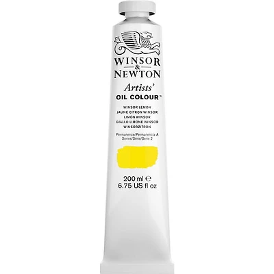 Huile artiste - 200ml - jaune citron winsor - s2