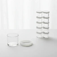 Paquet 8 godets en plastique