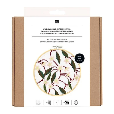 X-Stitch Embroidery Kit - Cherry Blossoms 2