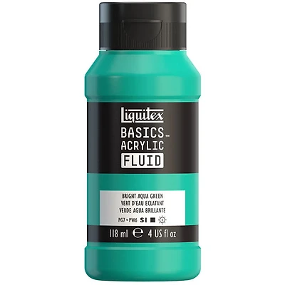 Acrylique basics fluide - 4oz - vert aqua brillant